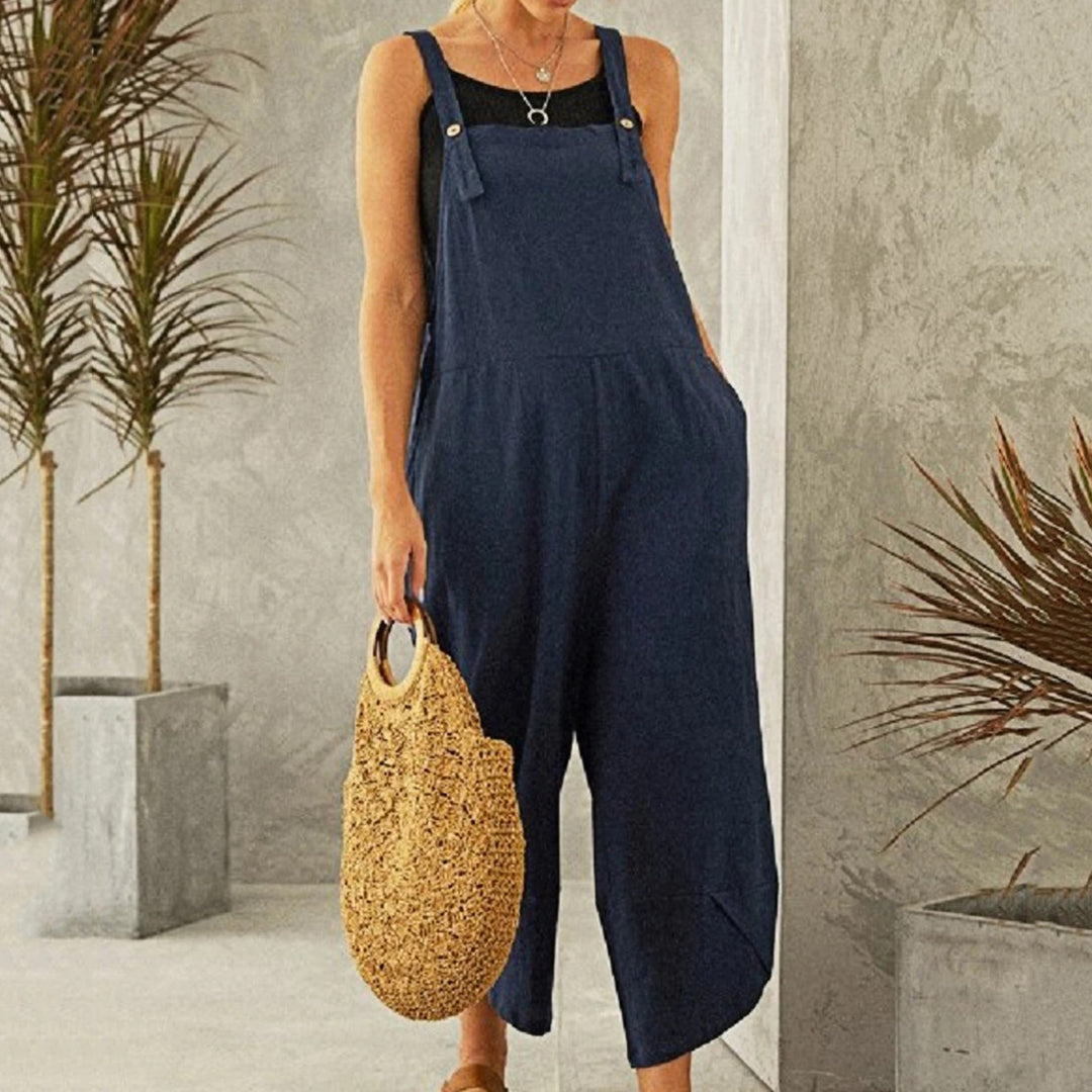 Flavia | Adjustable Strap Wide Leg Jumpsuit - product image 1