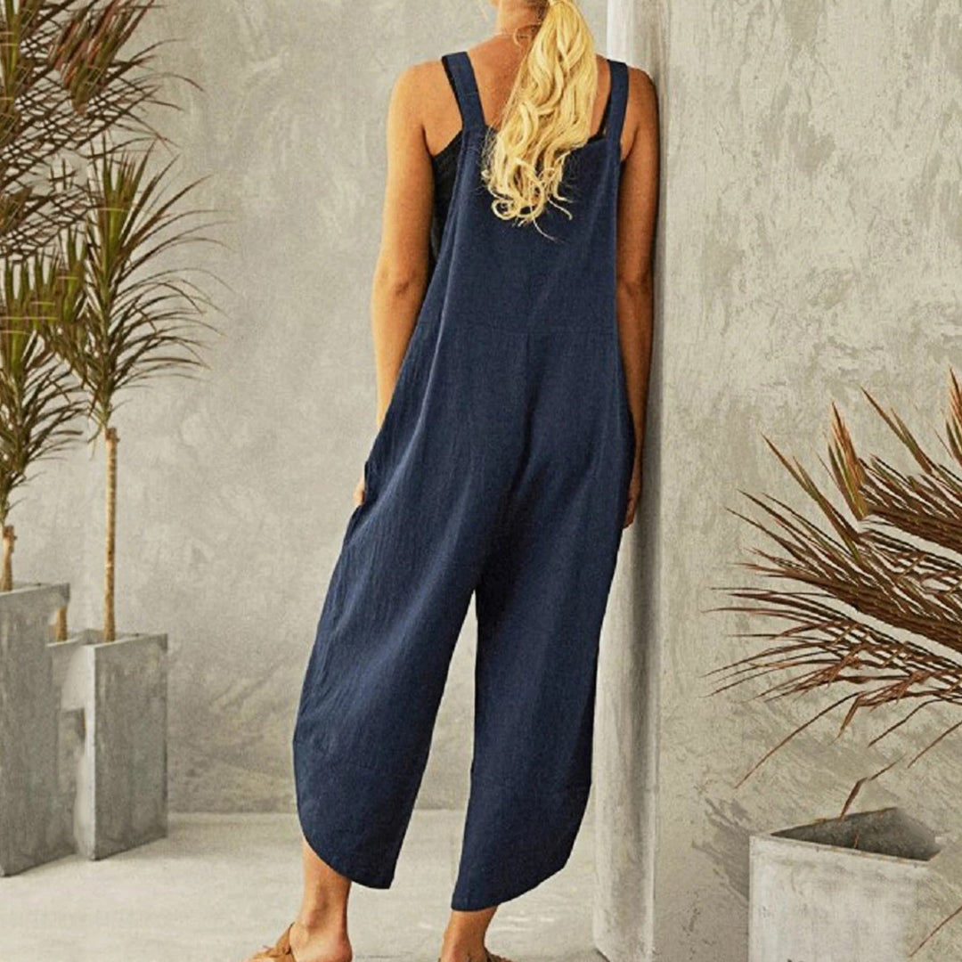 Flavia | Adjustable Strap Wide Leg Jumpsuit - product image 2