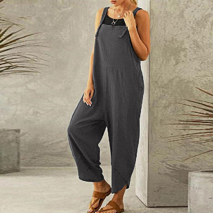 Flavia | Adjustable Strap Wide Leg Jumpsuit - product image 4