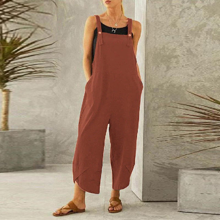 Flavia | Adjustable Strap Wide Leg Jumpsuit - product image 5