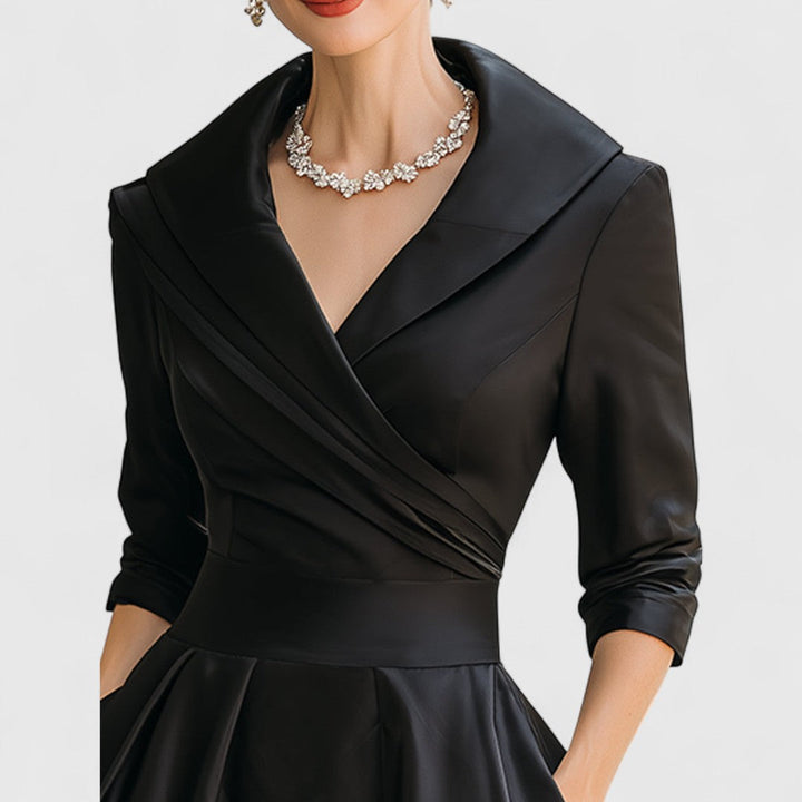 Blanche pleated midi dress, sixth view