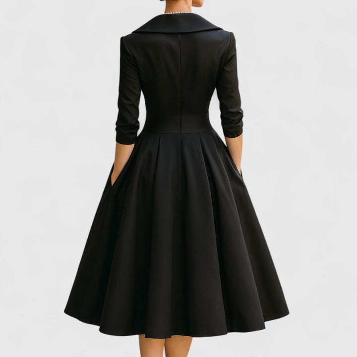 Blanche pleated midi dress, eighth view