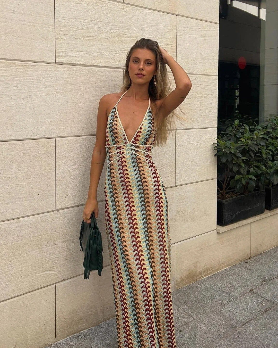Wenche boho beach maxi dress, fourth view