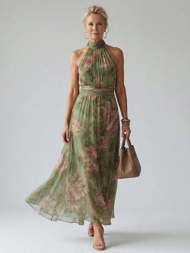 Cordova | Floral Halter Neck Midi Dress - product image 1