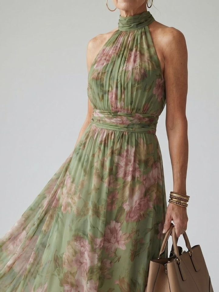 Cordova | Floral Halter Neck Midi Dress - product image 2