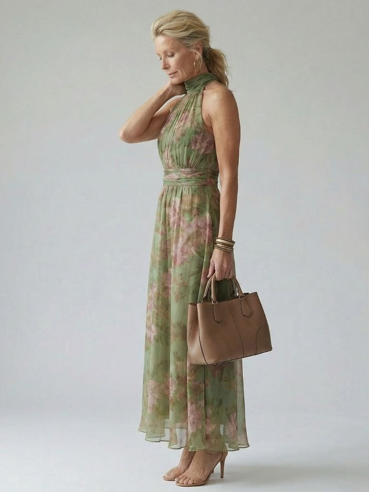 Cordova | Floral Halter Neck Midi Dress - product image 3