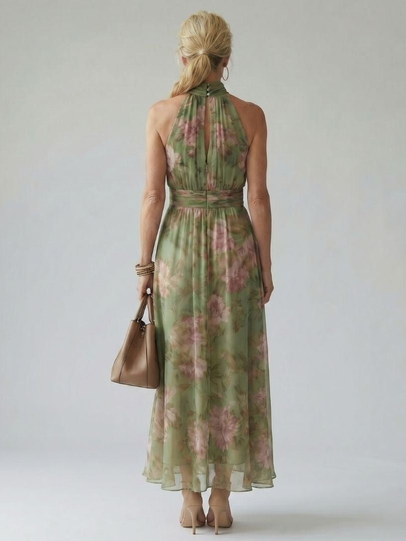 Cordova | Floral Halter Neck Midi Dress - product image 4