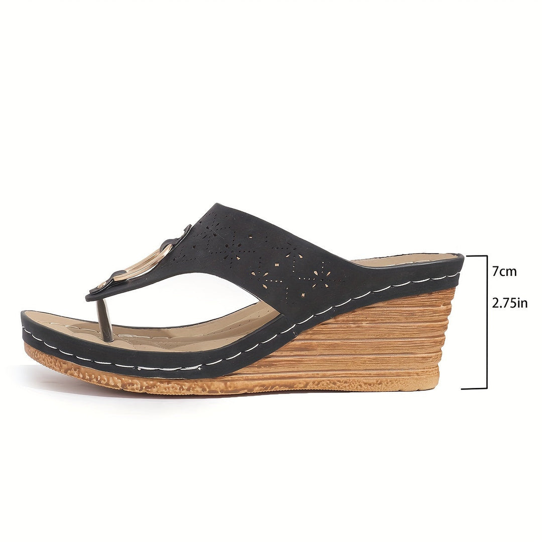 Cutout platform wedge sandals colour overview