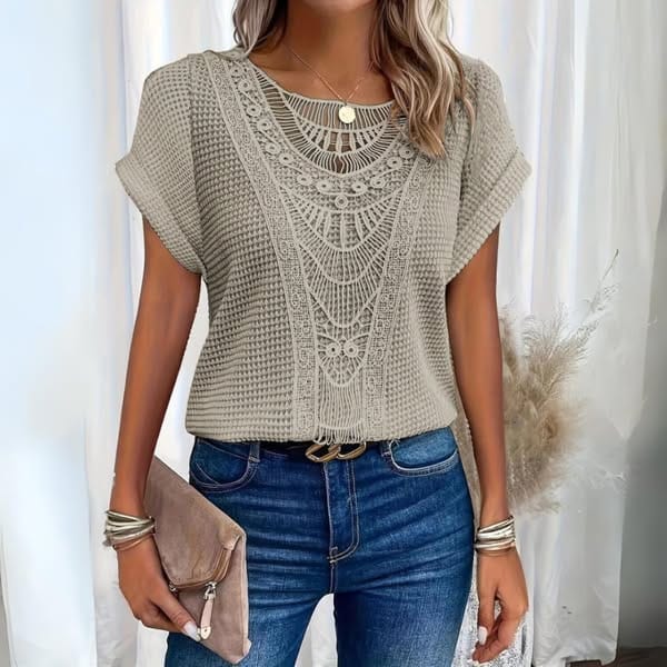 Fabiola vintage-style blouse, ninth view