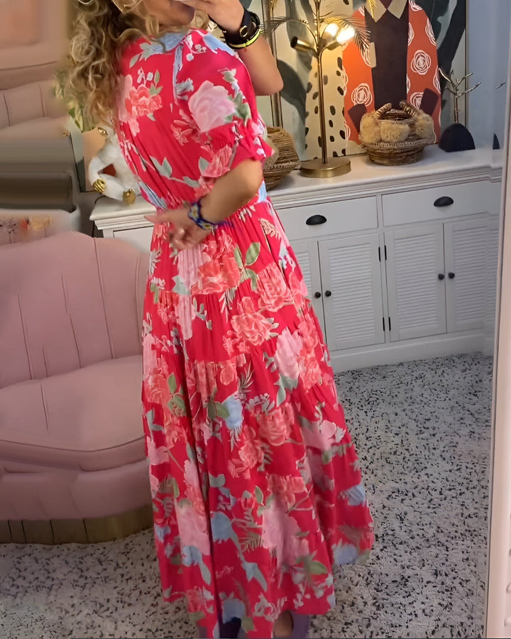 Nerina | Floral V-Neck Pocket Dress - product image 4