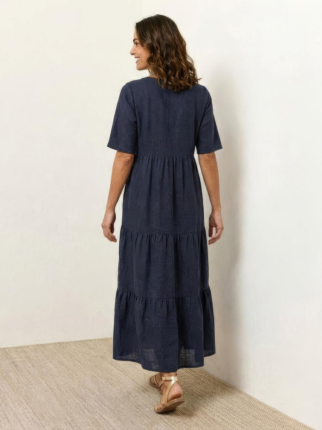 Helena tiered V-neck maxi dress, view 24