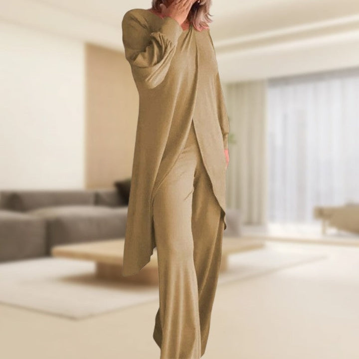Emmeline | Long Sleeve Wide Leg Lounge Set - product image 4