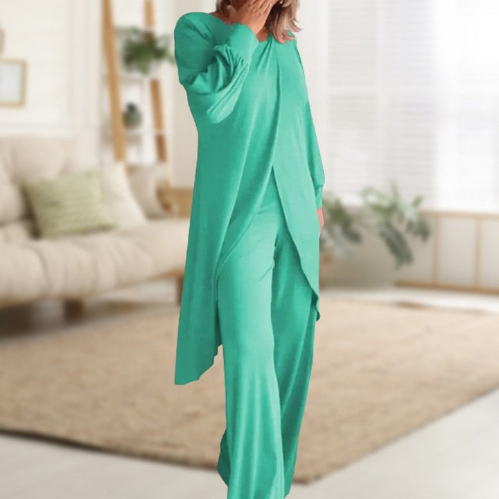 Emmeline | Long Sleeve Wide Leg Lounge Set - product image 5