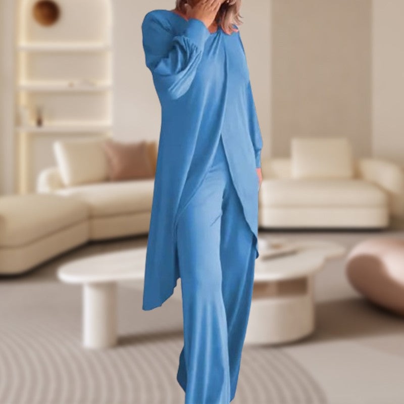 Emmeline | Long Sleeve Wide Leg Lounge Set - product image 6
