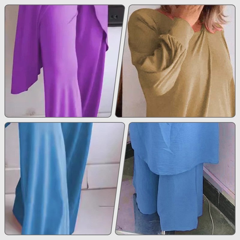 Emmeline | Long Sleeve Wide Leg Lounge Set - product image 7