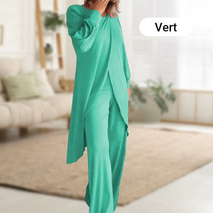 Emmeline | Long Sleeve Wide Leg Lounge Set - product image 9