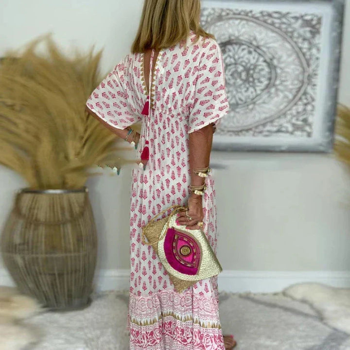Ludivine tassel detail maxi dress, third view
