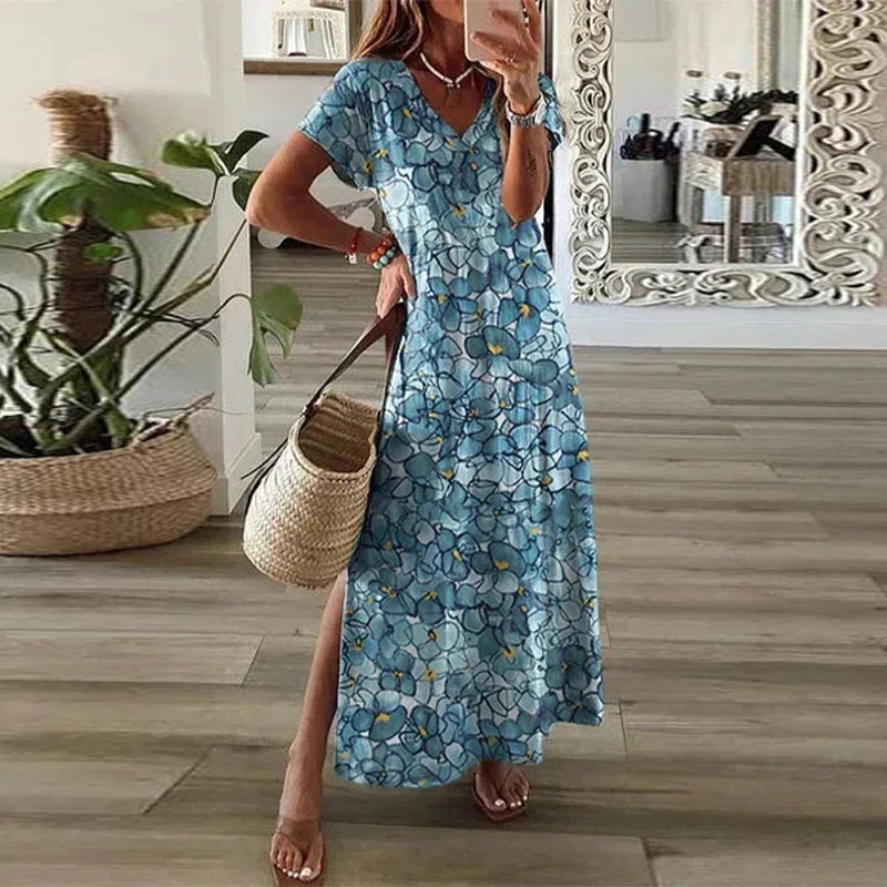 Marisa summer print maxi dress, second view