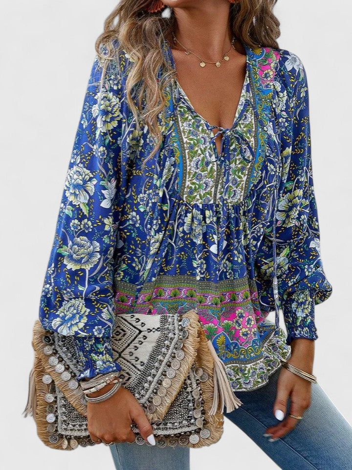 Nathalie floral peasant blouse, sixth view