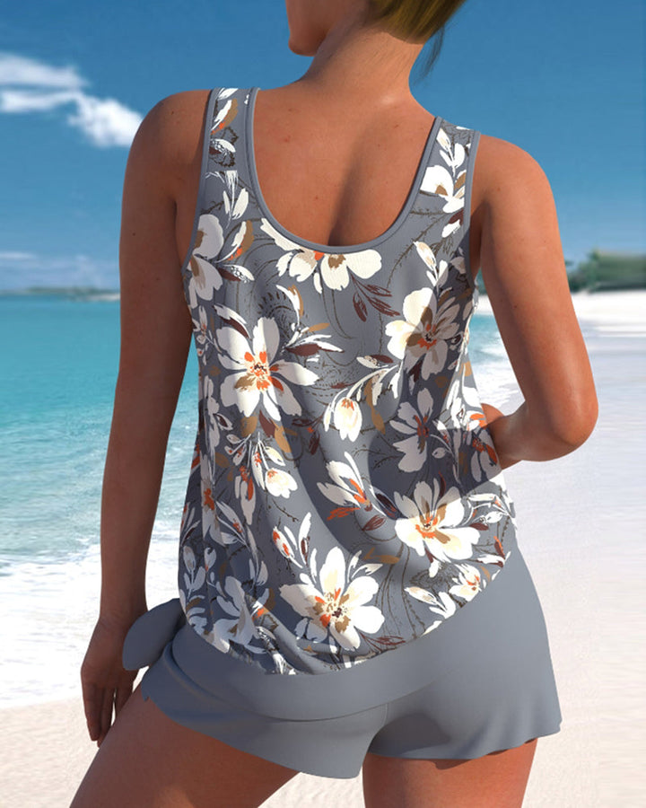 Noelle two piece tankini set, third view