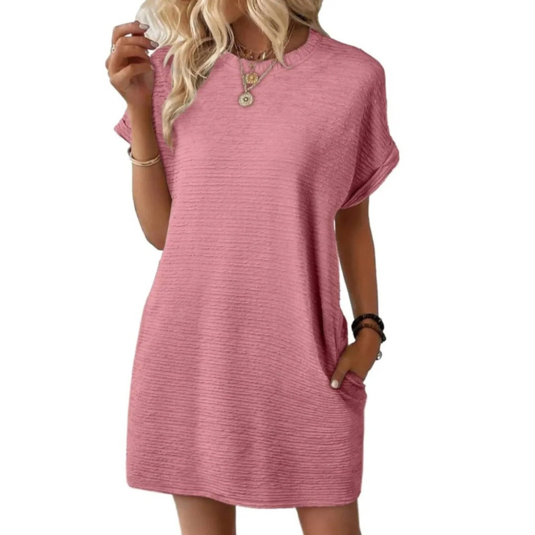 Honorine | Round Neck T-Shirt Mini Dress - product image 2