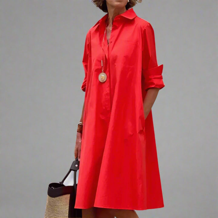 Ginevra | Short Sleeve Polo Midi Dress - product image 1