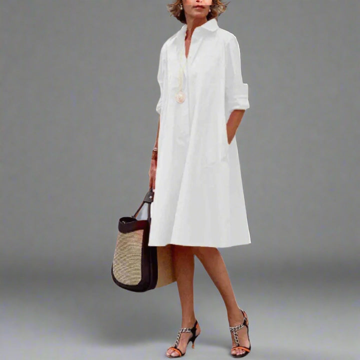 Ginevra | Short Sleeve Polo Midi Dress - product image 3