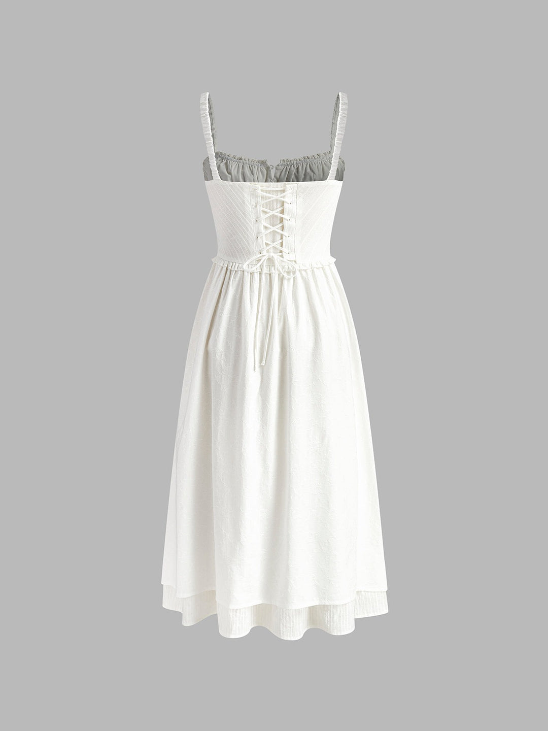 Jessamine | Sleeveless Ruffle Hem Cami Midi Dress - product image 7