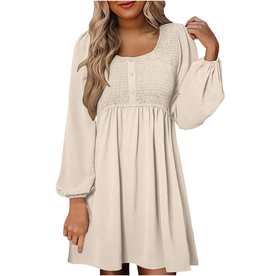 Perrine | Smocked Square Neck Puff Sleeve Mini Dress - product image 1