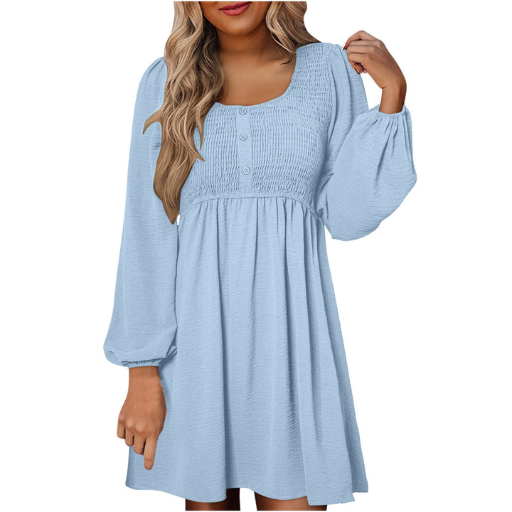 Perrine | Smocked Square Neck Puff Sleeve Mini Dress - product image 2