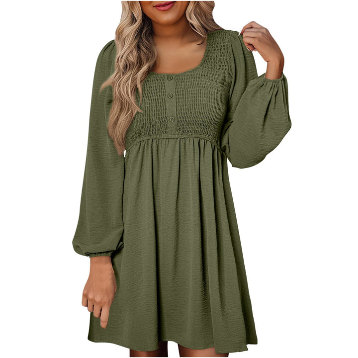 Perrine | Smocked Square Neck Puff Sleeve Mini Dress - product image 6