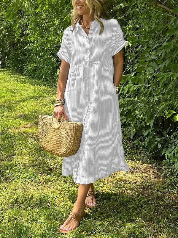 Ilaria | Striped Long Sleeve Button-Up Shirt - product image 2