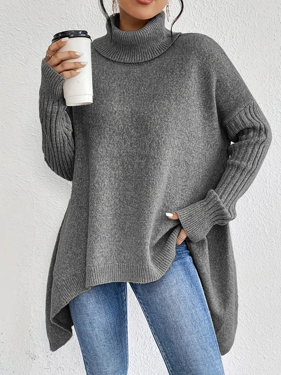 Susana | Oversized Ribbed Turtleneck Jumper