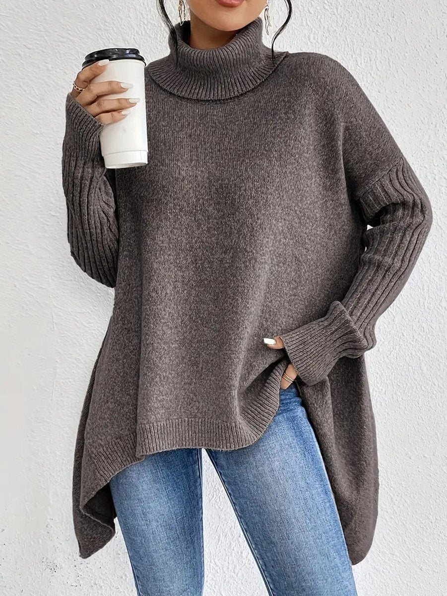Susana | Oversized Ribbed Turtleneck Jumper