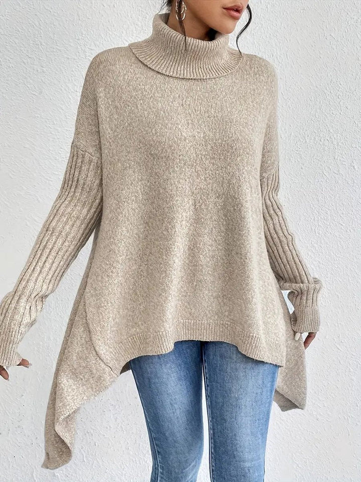 Susana | Oversized Ribbed Turtleneck Jumper