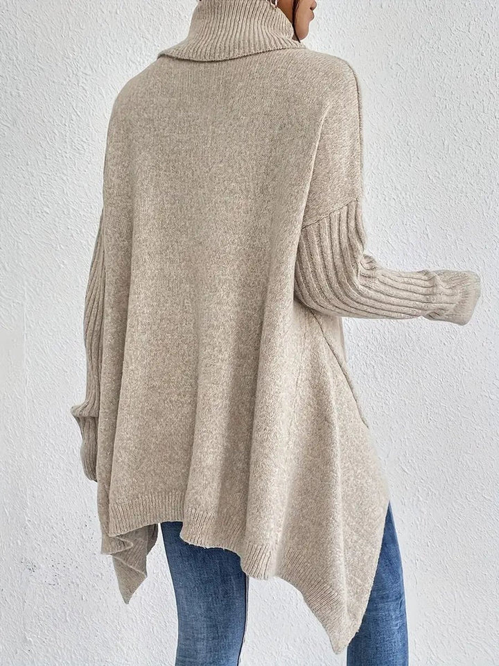 Susana | Oversized Ribbed Turtleneck Jumper