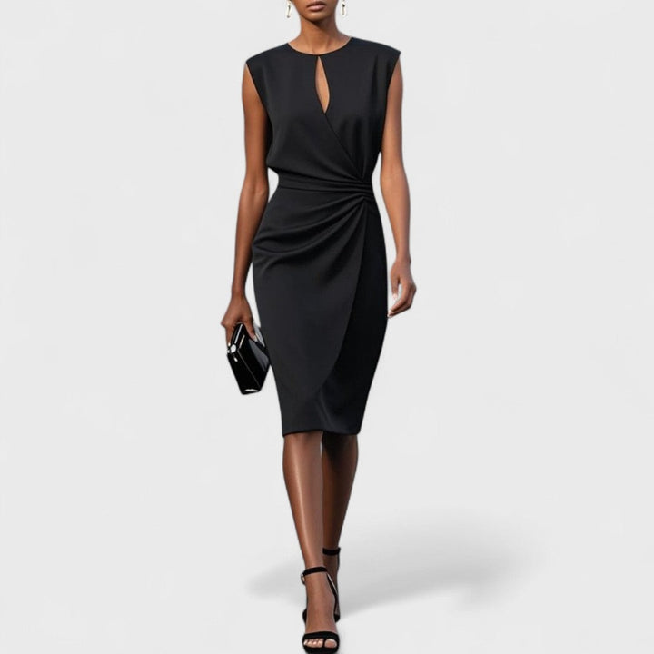 Lisette | V-Neck A-Line Midi Dress - product image 3