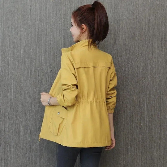Catherine lightweight waterproof trench coat, front view
