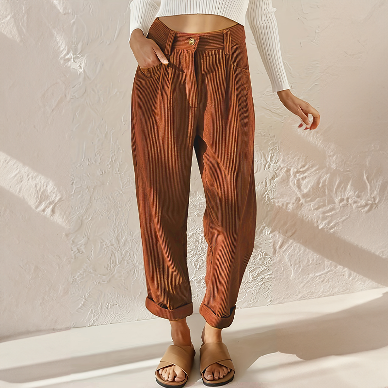 Heidi high waist corduroy pants, alternate view