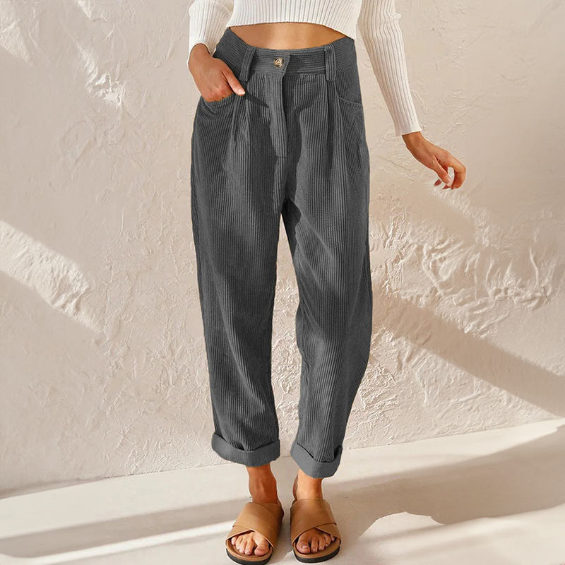 Heidi high waist corduroy pants, alternate view