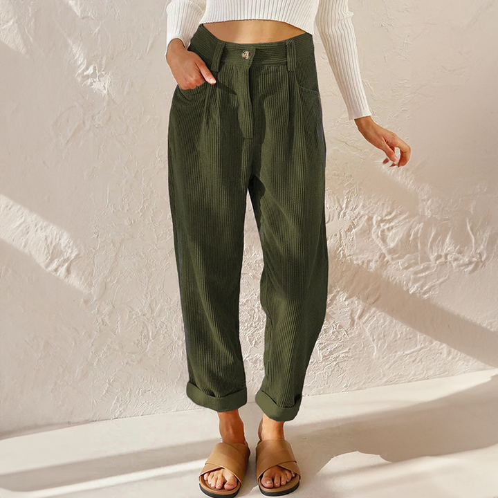 Heidi high waist corduroy pants, alternate view