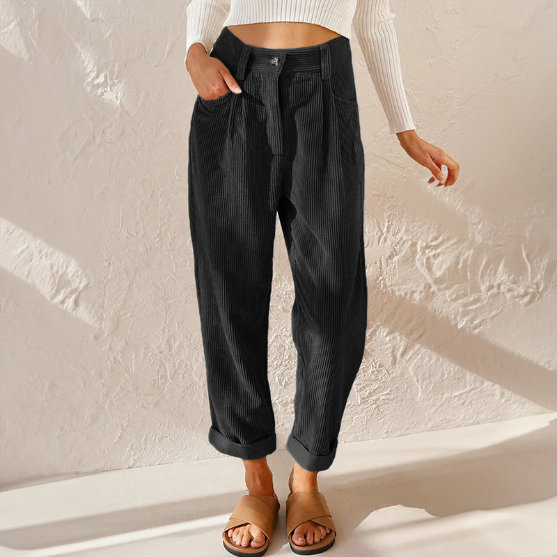 Heidi high waist corduroy pants, alternate view