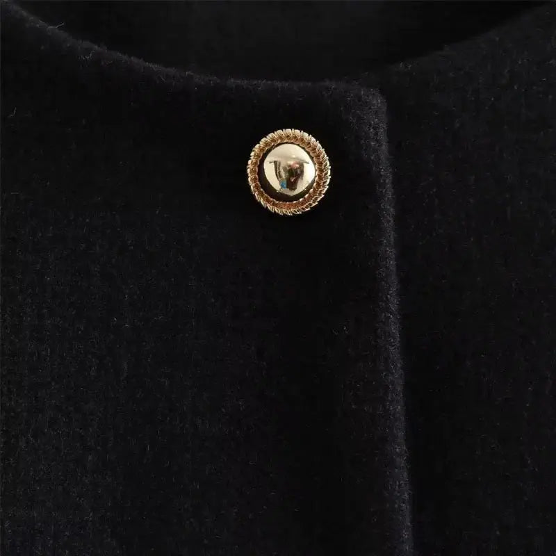 Leonie cropped bomber jacket button front, alternate view