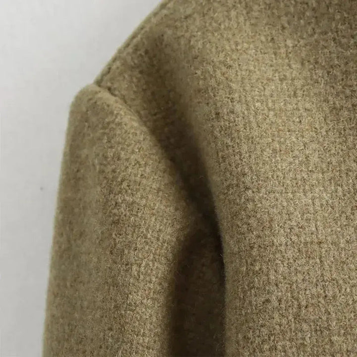 Leonie cropped bomber jacket button front, alternate view