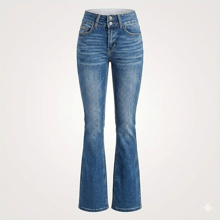 Marlene high waist sculpted flare jeans, alternate view