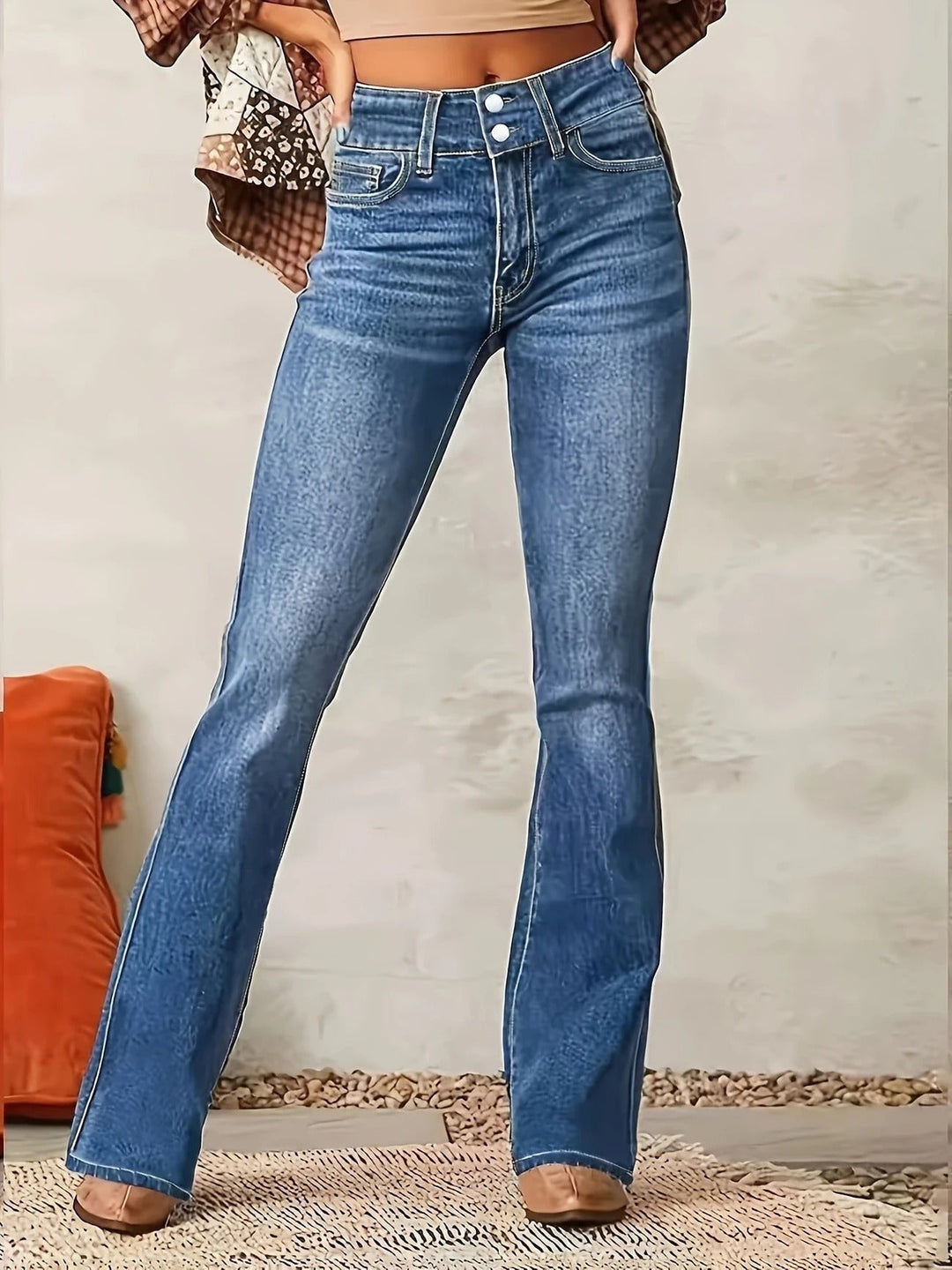 Marlene high waist sculpted flare jeans, alternate view