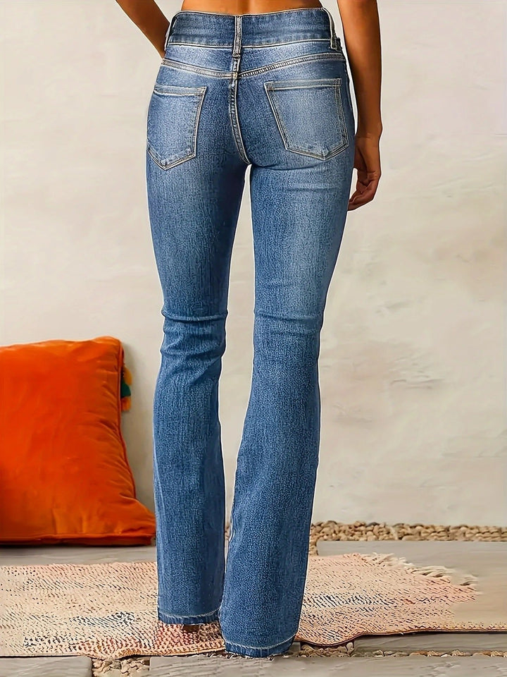 Marlene high waist sculpted flare jeans, alternate view
