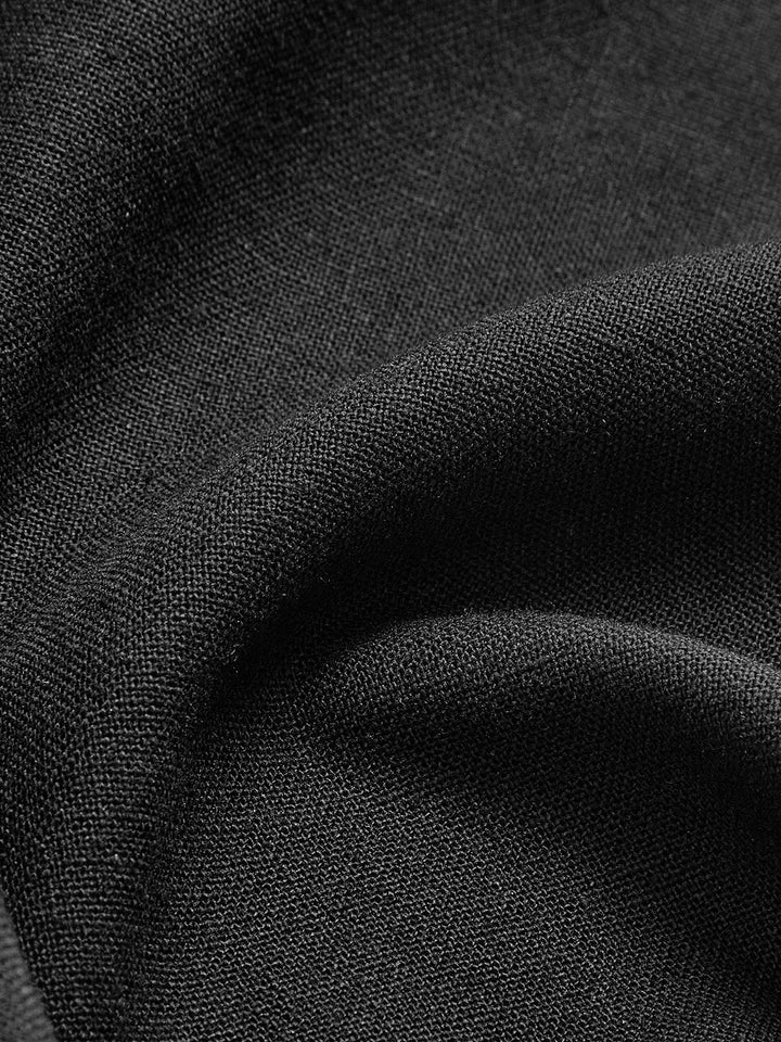 Nora high waist pleated linen maxi skirt, alternate view