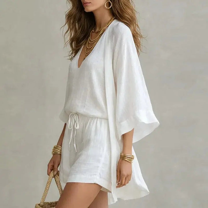 Phoebe linen 3 piece co-ord set, alternate view