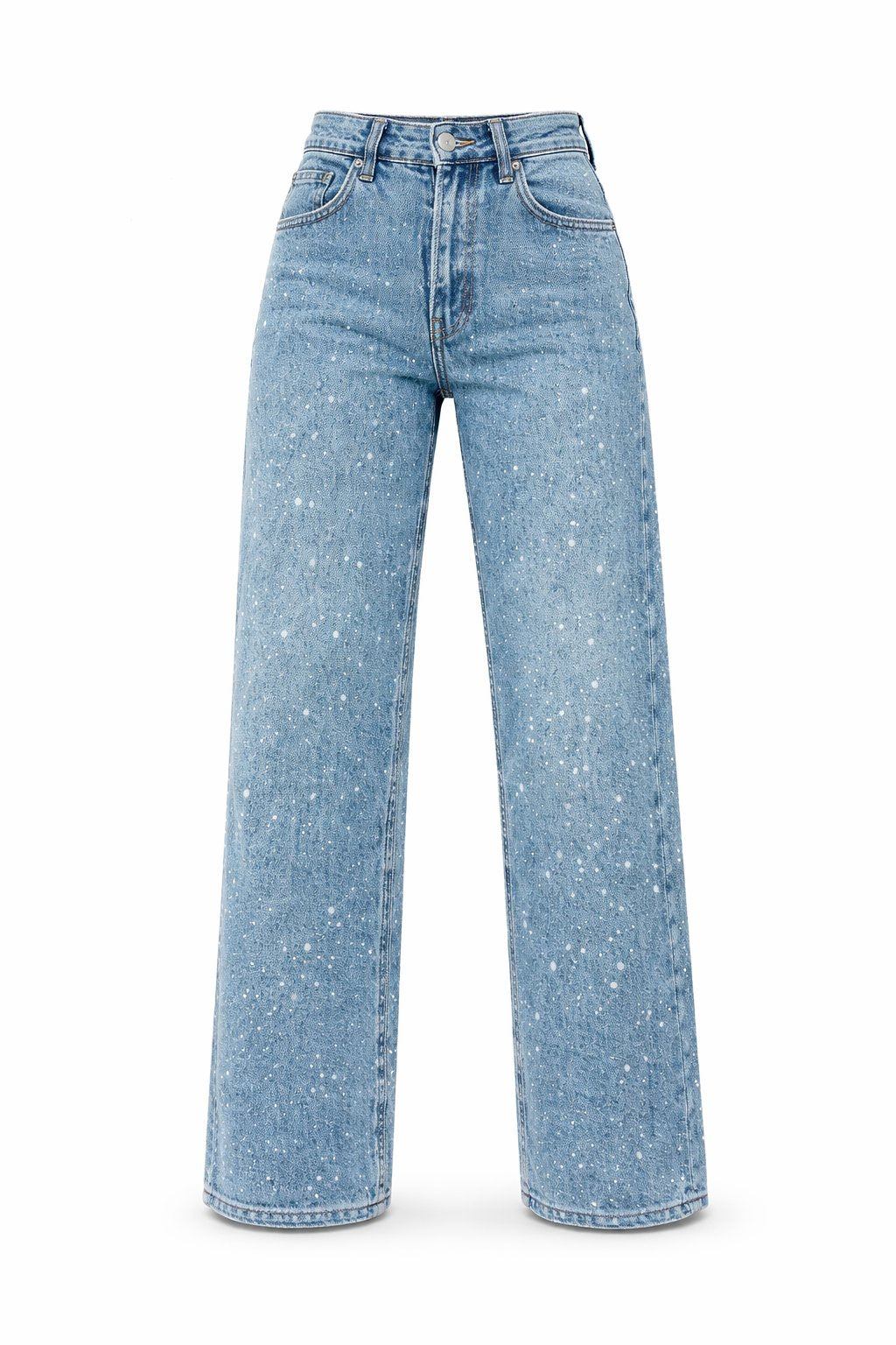 Rosie high waist straight leg glitter denim jeans, alternate view